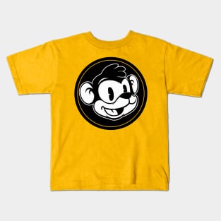 Smiling Monkey Retro Cartoon Kids T-Shirt